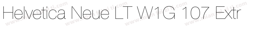 Helvetica Neue LT W1G 107 Extra Bla字体转换